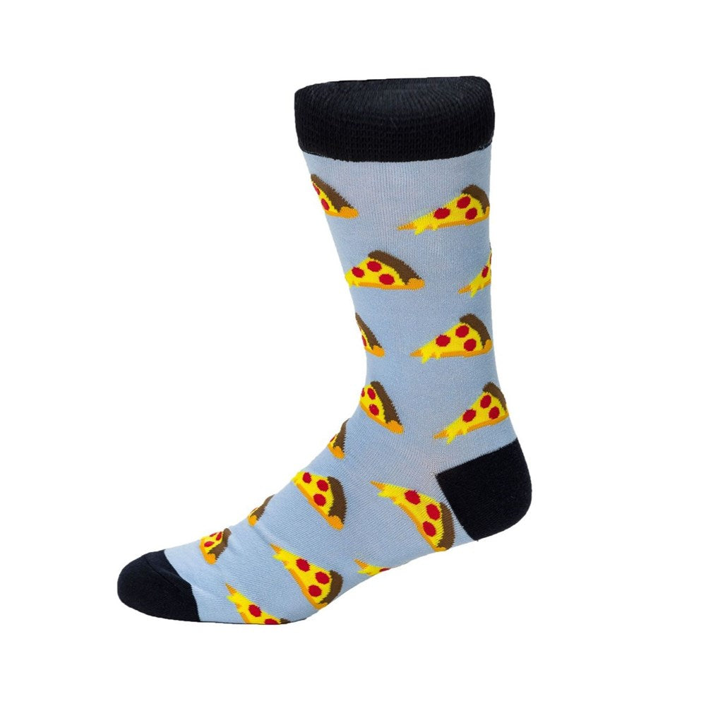 My2Socks: Pizza Pale Blue