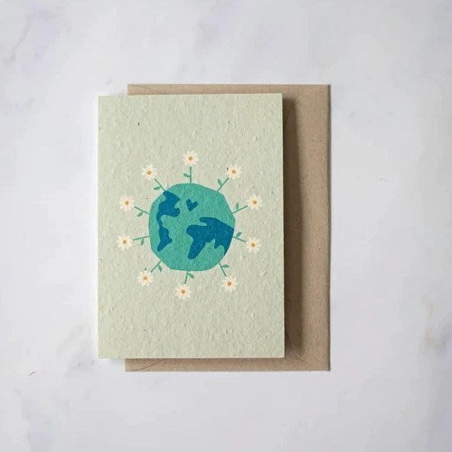 Turquoise Creative: Plantable Card Planet