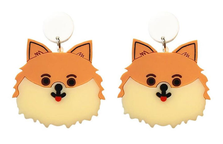 Yippy Whippy: Pomeranian Dog Earrings
