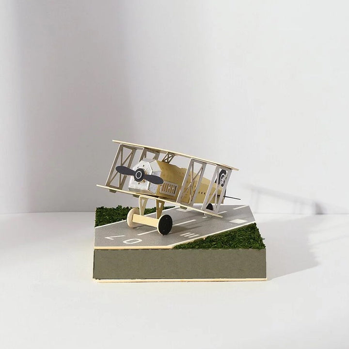 Paper Thought: Lasercut Paper Model Propeller Plane