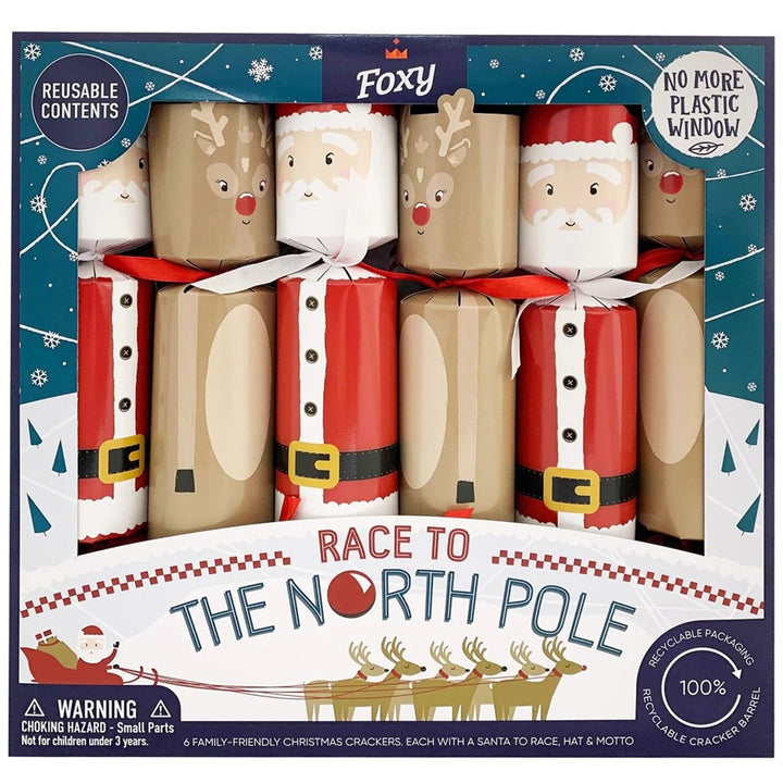 Foxy: Race to the North Pole Crackers Tray of 6