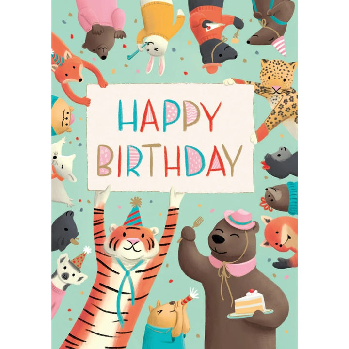 Roger la Borde: Greeting Card Standard Happy Birthday Animals