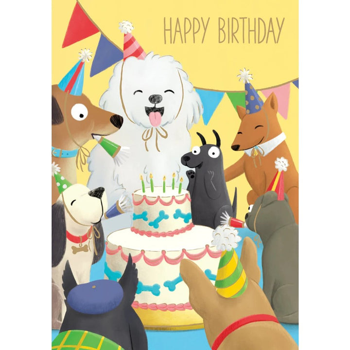 Roger la Borde: Greeting Card Standard Happy Birthday Dogs