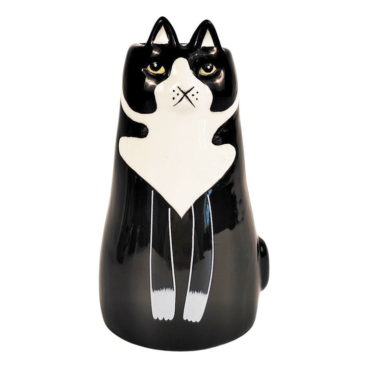Urban Products: Sitting Cat Vase Black