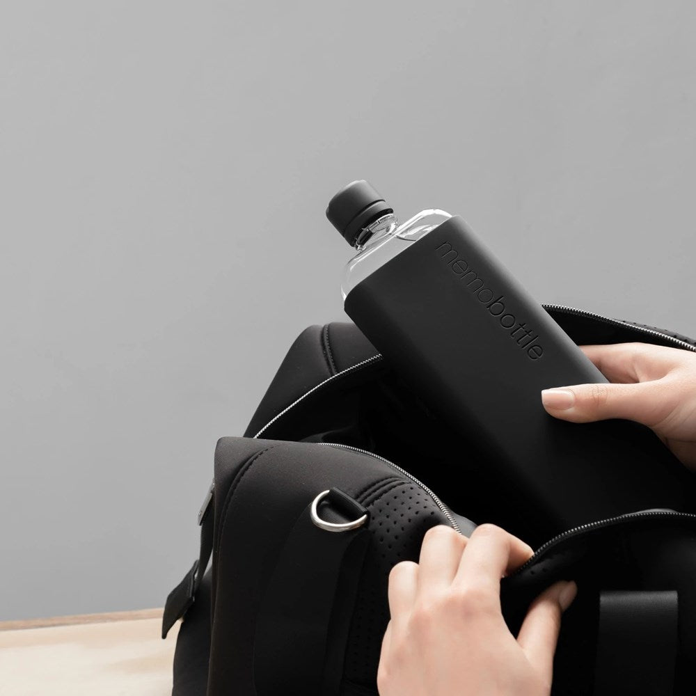 Memobottle: Silicone Sleeve SLIM Black Ink