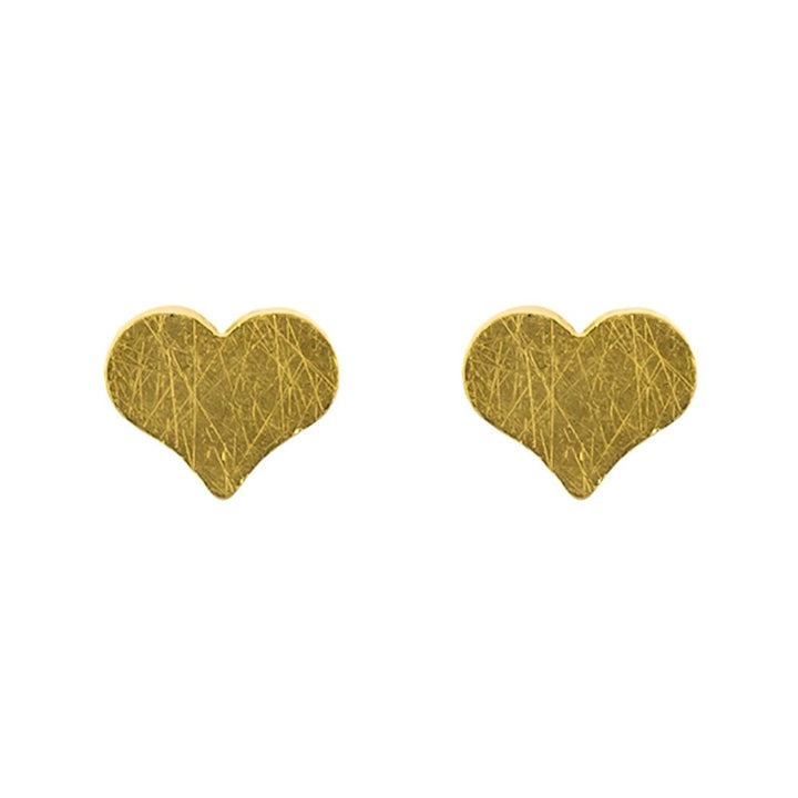 Short Story: Earring Solid Heart Gold