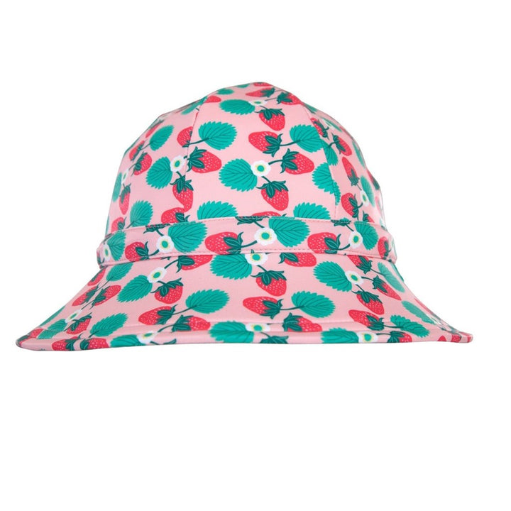 Acorn Kids: Wide Brim Swim Hat Strawberry Pink