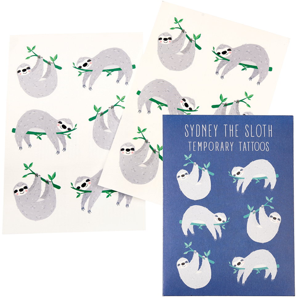 Rex London: Temporary Tattoos Sloth