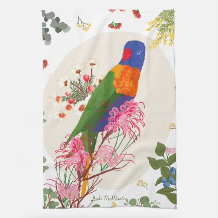 Suki McMaster: Tea Towel Lorikeet