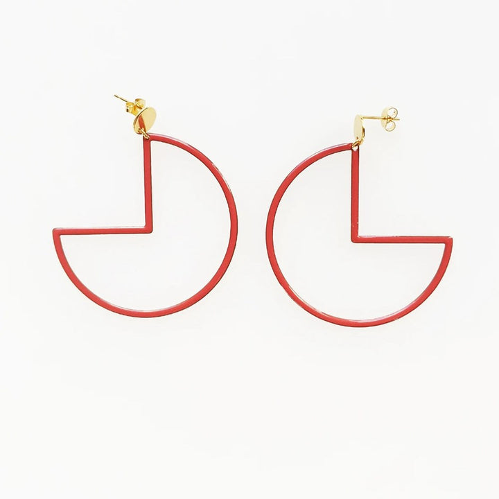 Middle Child: Tiptoe Earrings Coral