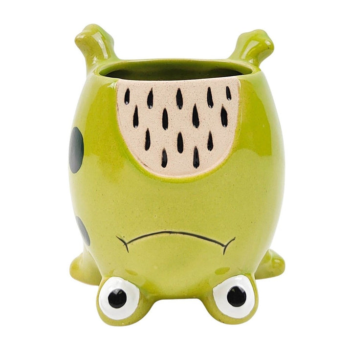 Urban Products: Upside Down Frog Planter Green
