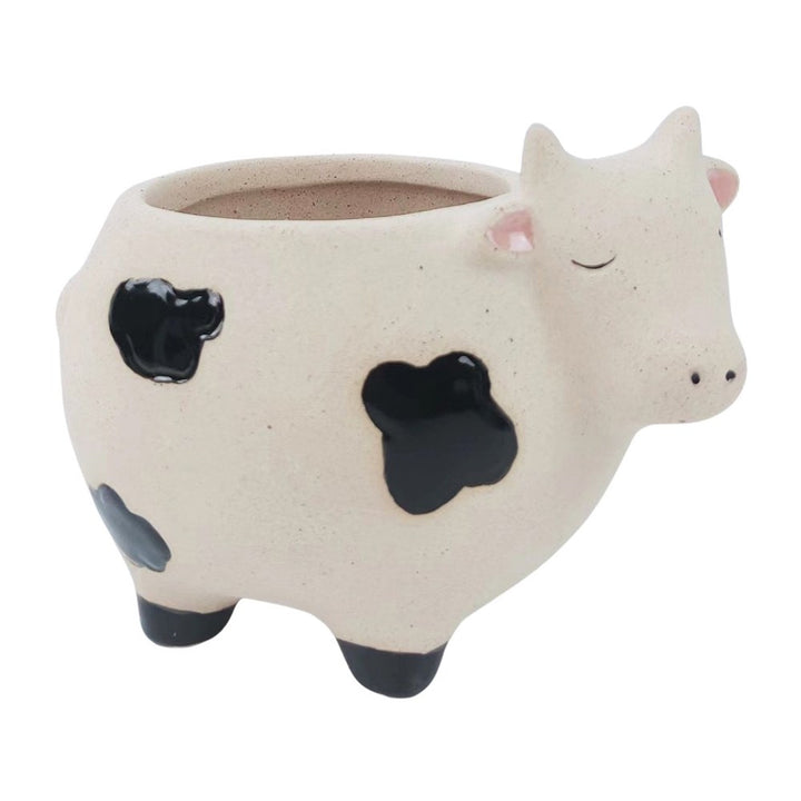 Urban Products: Cow Planter Sand Black Small
