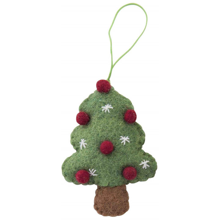 Pashom: Xmas Ornament Tree Baubles Green Stitching