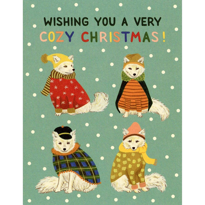 Yeppie Paper: Greeting Card Christmas Foxes